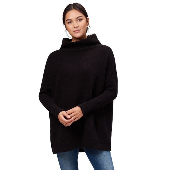 Free People Sweaters - free people ottoman slouchy tunic sweater black size small